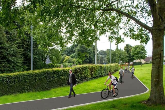 How the greenway will look at Ballynagard Crescent.