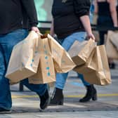 Shoppers leaving Primark