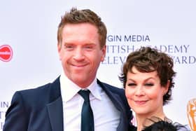 Helen McCrory and husband Damian Lewis - they were wed in 2007 and have a young son and daughter together.