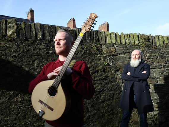 Former Derry Musician in Residence, Marty Coyle (left) will partner with Paul Brown, Festival Director, Earagail Arts Festival, Donegal (right) and Jodhpur RIFF festival in Rajasthan to create a new touring show, having secured funding through the British Council’s India - Northern Ireland: Connections Through Culture grant scheme.
