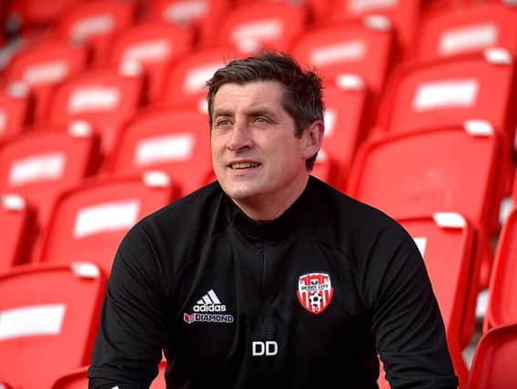 Declan Devine was sacked as Derry City manager.