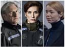 Left to right: Supt. Ted Hastings (Adrian Dunbar), DI Kate Fleming (Vicky McClure) and DS Patricia Carmichael (Anna Maxwell Martin).