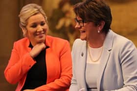 Arlene Foster with Michelle O'Neill