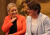 Arlene Foster with Michelle O'Neill
