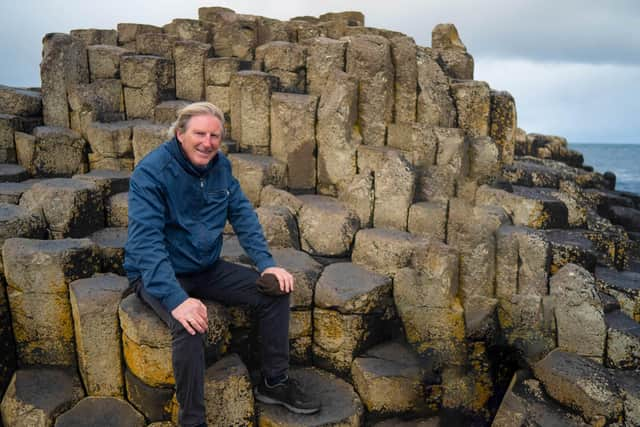 Line of Duty actor Adrian Dunbar at the Giant's Causeway