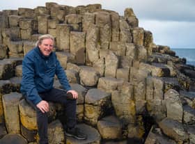 Line of Duty actor Adrian Dunbar at the Giant's Causeway