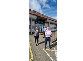 Managing Director of Irwin M&E Keith Stewart (front) with Claire Brown - HR Manager and  Richard Megarity - Operations Director.