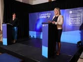 Arlene Foster with Michelle O'Neill