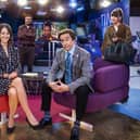 Lynn, Jennie, Simon, Ruth Duggan, Alan Partridge and Tiff