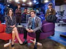 Lynn, Jennie, Simon, Ruth Duggan, Alan Partridge and Tiff