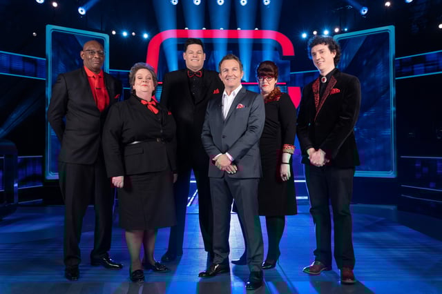 Shaun 'The Dark Destroyer' Wallace, Anne 'The Governess' Hegerty, Mark 'The Beast' Labbett, Bradley Walsh, Jenny 'The Vixen' Ryan and Darragh 'The Menace' Ennis