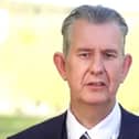 Edwin Poots, launching his leadership bid on Thursday.