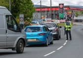 A checkpoint at the Muff-Derr border crossing last year. DER1920GS – 004