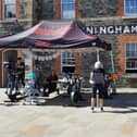 24 hours for charity! Hard at it today outside Kevin Watson Group HQ at Ebrington.