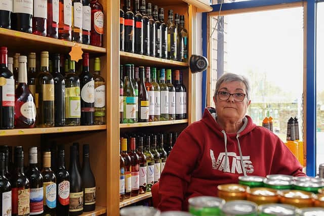 Proprietor Ruby Butler pictured in O’Kane’s Liquor Store in Shantallow. DER2118GS – 008