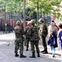 British Army soldiers at Magazine Place, Derry.