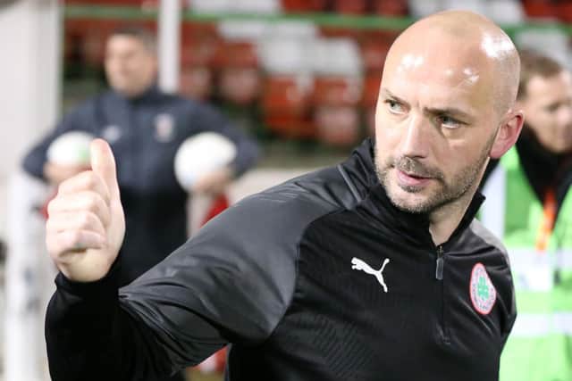 Cliftonville boss Paddy McLaughlin.