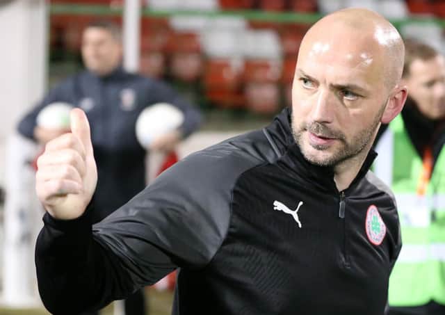 Cliftonville boss Paddy McLaughlin.