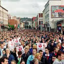 Garvaghy Rd support Rally, Strand Road.