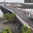Traffic flowing again on the Craigavon Bridge after bomb alert.