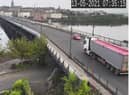 Traffic flowing again on the Craigavon Bridge after bomb alert.