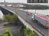 Traffic flowing again on the Craigavon Bridge after bomb alert.