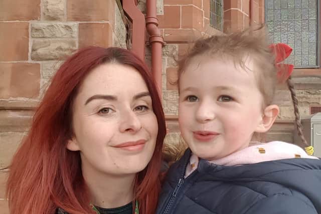 Sarah McGill and daughter Niamh, who inspired her to set up an online blog about her life as an Autism mammy