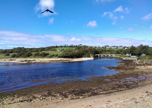 Buncrana Shore front and Swan Park, which is now partially reopened.