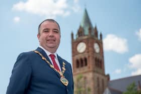 Councillor Brian Tierney, Mayor of Derry City and Strabane District Council. Picture Martin McKeown. 01.06.20