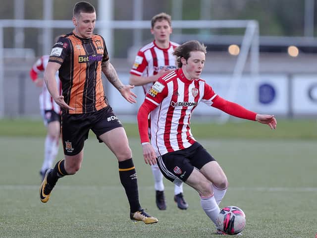 Will Fitzgerald, in action against Patrick McEleney of Dundalk, expects Derry City to meet a 'dangerous' Waterford team at his old stomping ground.