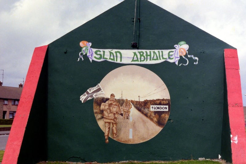 The back of Free Derry Wall many moons ago.
