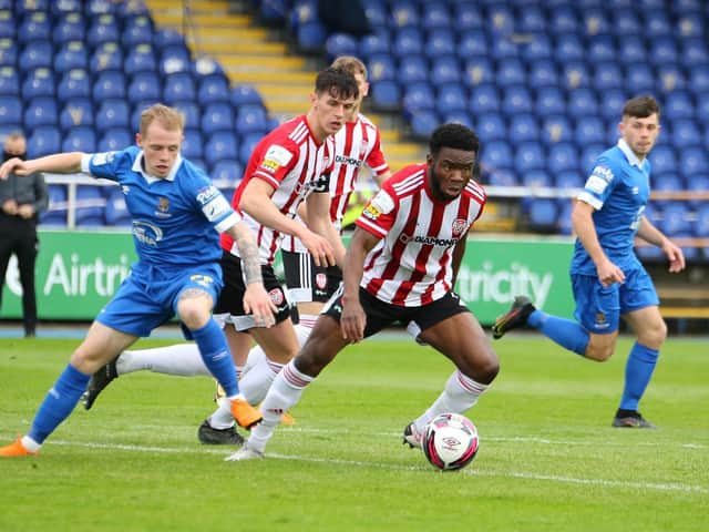 James Akintunde in action at the RSC. Picture by Kevin Moore.
