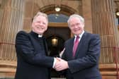 Rev. David Latimer and Martin McGuinness.