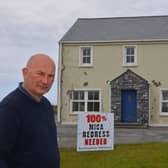Ali Farren pictured outside his home. Ali supports the campaign for 100% redress for people affected by MICA.