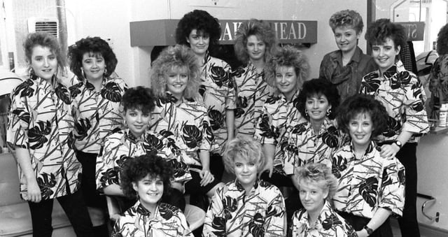 November... Staff of Streaks Ahead hair studio at William Street.