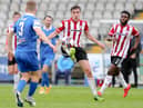 Derry City's Joe Thomson in action at Waterford. Picture by Kevin Moore/MCI