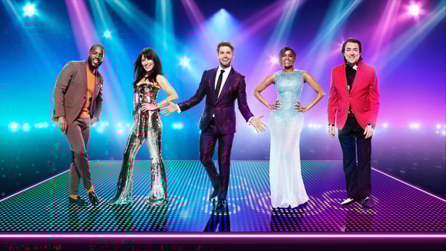 Mo Gilligan, Davina McCall, Joel Dommett, Oti Mabuse and Jonathan Ross
