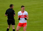 Derry's Shane McGuigan hit 0-8 against Cavan as the Oak Leafers made it three wins from three. (Photo: George Sweeney)