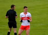 Derry's Shane McGuigan hit 0-8 against Cavan as the Oak Leafers made it three wins from three. (Photo: George Sweeney)