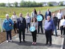 Infrastructure Minister Nichola Mallon announces £2.5 million for Greenway Development.

Infrastructure Minister Nichola Mallon and the Mayor of Derry and Strabane, Councillor Brian Tierney, with local community representatives, political representatives and stakeholders during a visit to the Strathfoyle Greenway development.