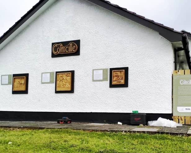 The Colmcille display at St Columb's Wells in the Bogside.