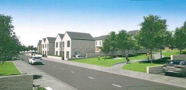 An artist's impression of how some of the new housing will look at the Sean Dolan's development.