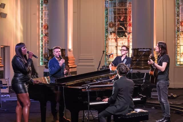 Mica Paris, Gary Barlow, Tom Fletcher, Jamie Cullum and James Bay