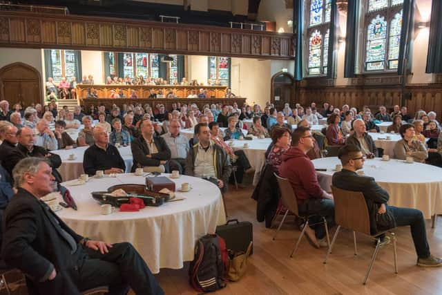 Local people at a Jazz Festival gig in the Guildhall back in 2018.