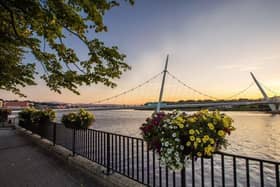 Flowers along the quay in Derry have added a welcome splash of colour along the quay.