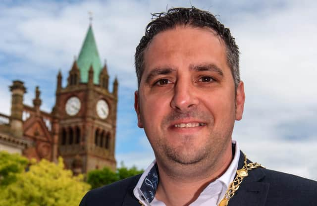 Derry City and Strabane District Council Deputy Mayor Councillor Christopher Jackson. Picture Martin McKeown. 07.06.21