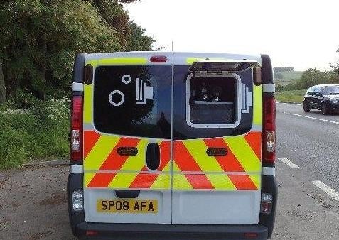 A roadside speed camera van. Picture: Johnston Press