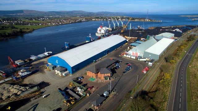 Foyle Port in Derry.
