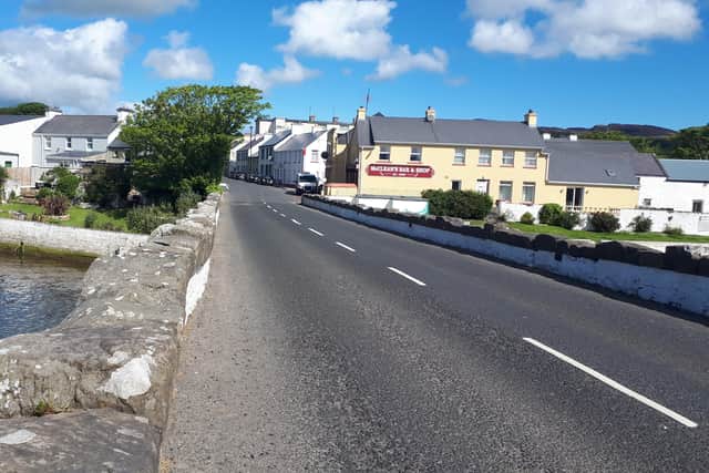 The main road between Malin Town and Carndonagh.