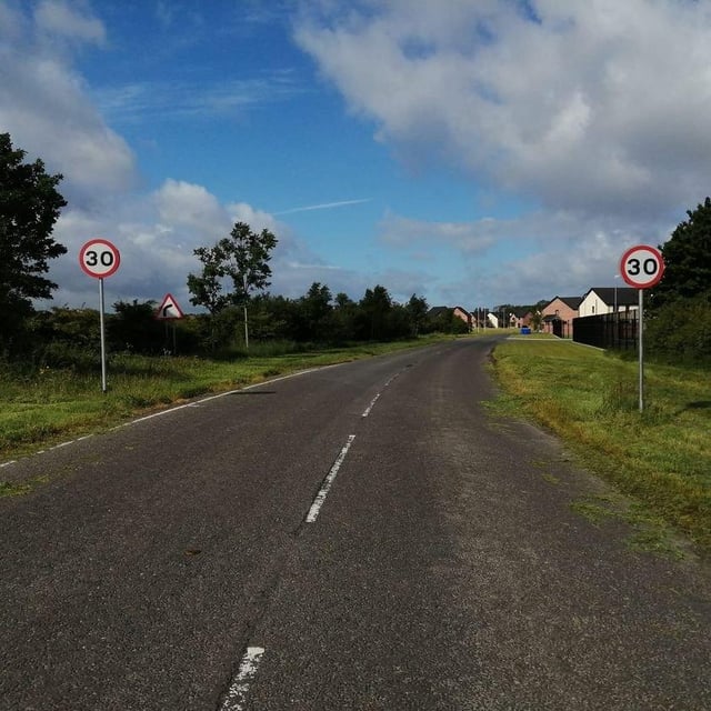 Cloghole Road in Campsie.